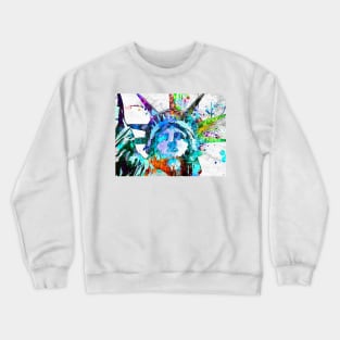 Statue of Liberty Grunge Crewneck Sweatshirt